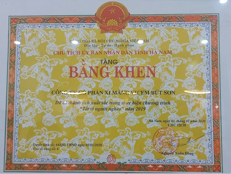 Bằng khen của tỉnh 2